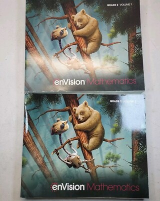 NEW ENVISION GR 2 MATHEMATICS 2020 NATIONAL STUDENT ED VOLUMES 1&2 WORK BOOKS