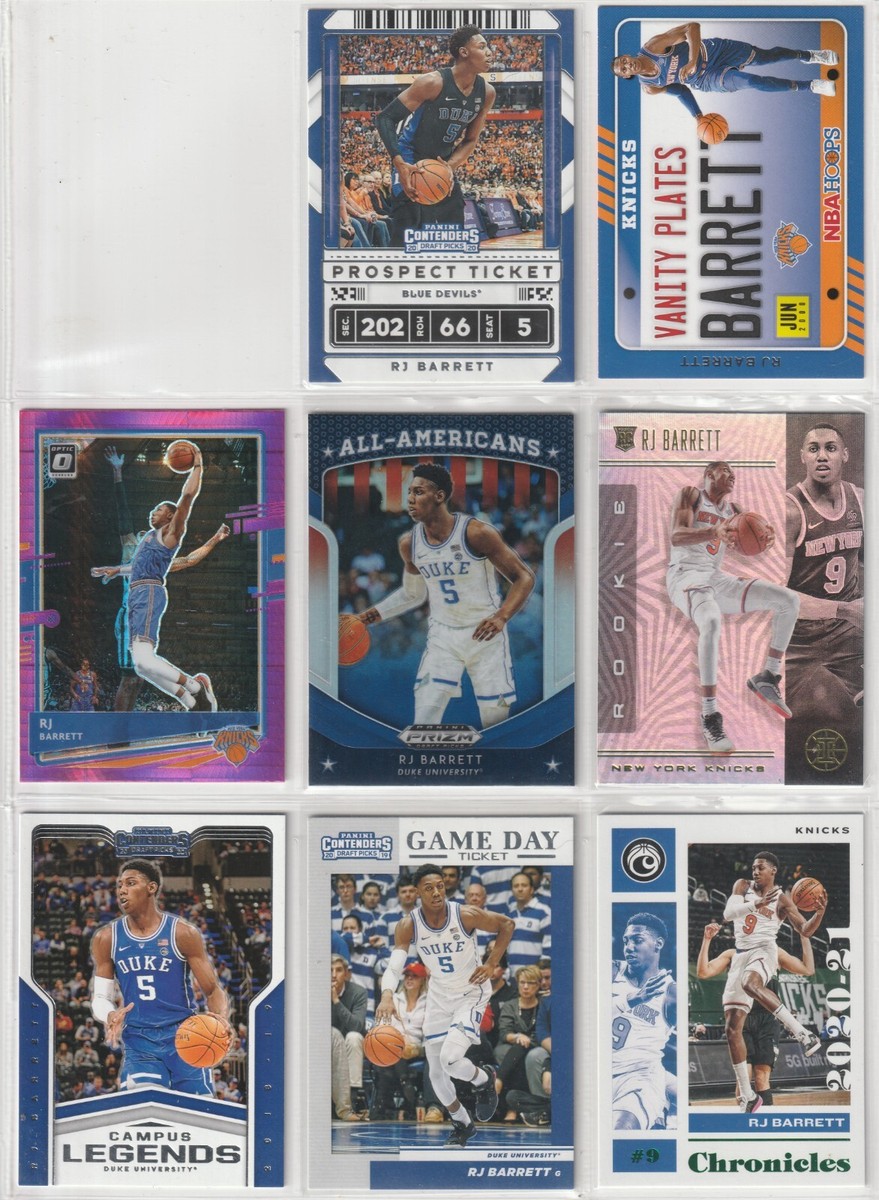 RJ Barrett Raptosr 2019-20 NBA Panini PRIZM OPTIC MOSAIC