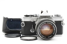 Olympus OM-1 Film Camera Black G.Zuiko Auto-S 50mm F1.4 Lens From JAPAN