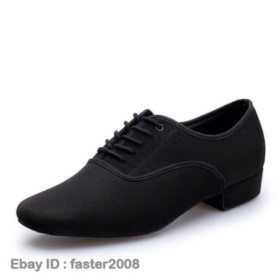 Men's Jazz Sneakers Black Comfortable Lace Up Oxford Low Heel