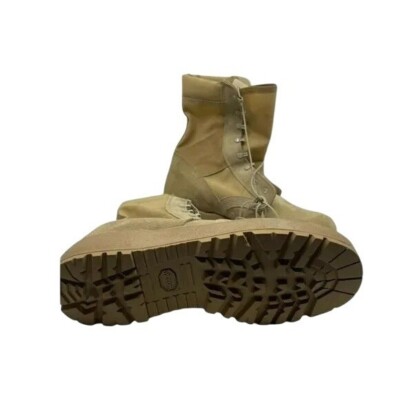 Mcrae Mens Combat Military Boots Desert Tan Round TOE 15.5  display picture 3