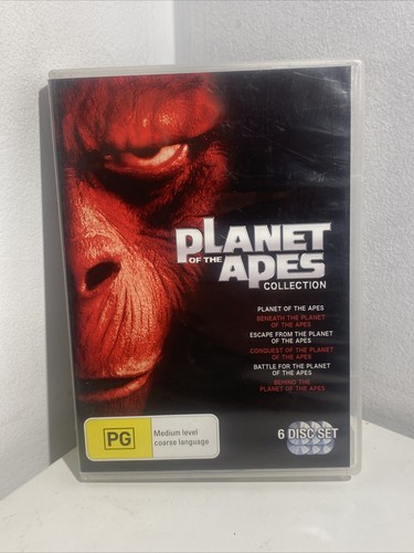 DVD - THE PLANET OF THE APES 6 Film Collection (1967) R4 - Charlton Heston ❄️