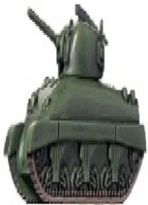 Axis & Allies miniatures 1x x1 M4A1 Sherman A&A Base Set NM with card