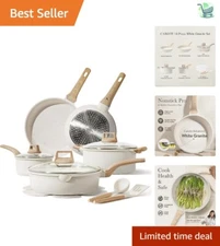 Ultra Nonstick 14-Piece Cookware Set with Utensils - All Stove Compatibility