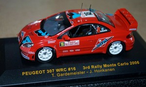 IXO ALTAYA 1//43 PEUGEOT 307 WRC T.GARDEMEISTER J.HONKANEN RALLY MONTECARLO 2006