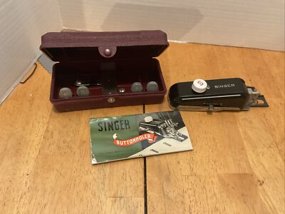 Vintage Singer Button Holer Attachments - Seam Rip/ Theader 160743 Instructions