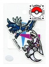 Dialga & Palkia Sticker B SIDE LABEL Pokemon Center Japan WATER & UV PROTECTED