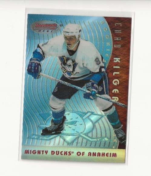 1995-96 Bowman Bowman's Best Refractor #BB25 Chad Kilger Anaheim Mighty Ducks