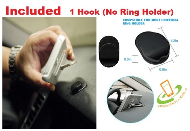 For Apple iPhone 7 8 Plus 5 Card Slot Leather Flip Wallet Case Cover Pouch +Hook - Image 2 of 4