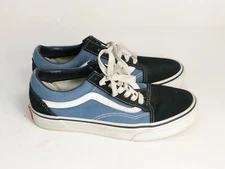 Vans Shoes Mens 4.5 Blue and Black Casual Low Top Adult 507698 Old Skool