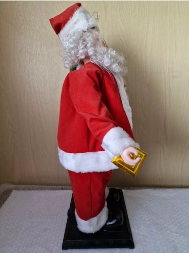 2ft Vintage 24" Animated Fiber Optic Santa Claus -musical-Great condition! - Foto 13 di 15