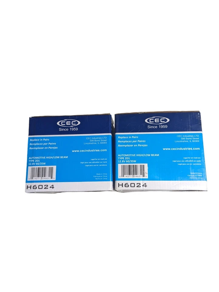 Juego de 2 faros redondos Cec H6024 haz sellado alto/bajo tipo 3 clavijas 2D1  Foto 4 de 4