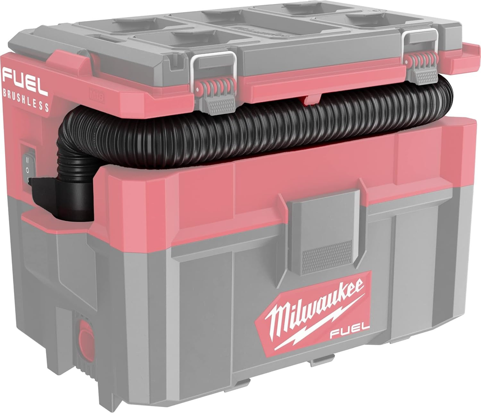 Ohoho Schlauchmontage 14-37-0016 – Für Milwaukee M18 Packout Staubsauger (Modell 0970–20), Schwarz