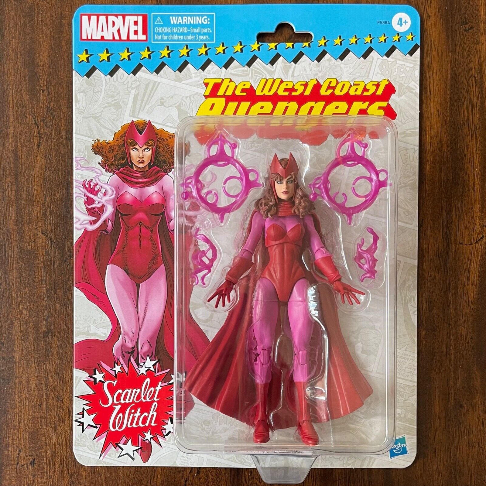 Marvel Legends Series Scarlet Witch Retro Action Figure Toy, 4 Accessories  