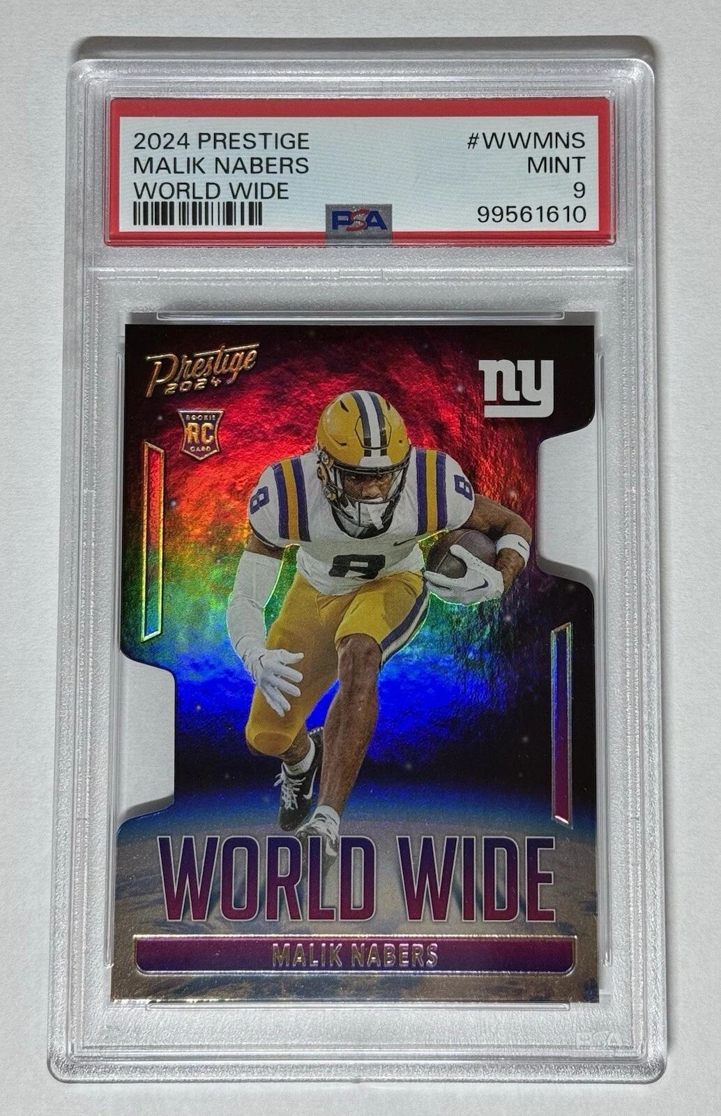 Malik Nabers Panini Prestige World Wide #WWMNS Base