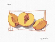 Peach Cut Up Needlepoint Kit or Canvas