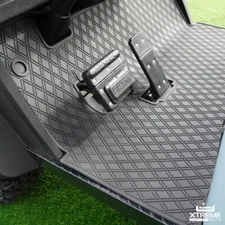 Xtreme Mats EZGO Golf Cart Mat, Full Coverage Floor Liner -BLACK- Fits TXT, S4