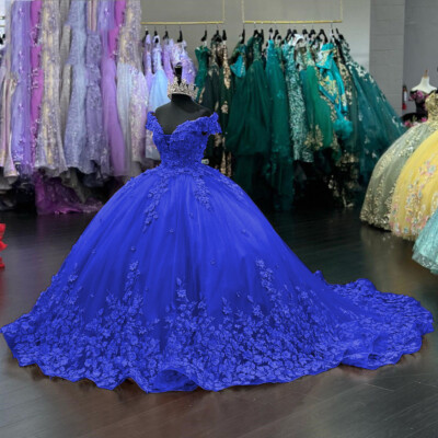 HOT SALE Quinceanera Dresses Sweet 15 16 Vestidos De 15 Años Floral Ball Gowns