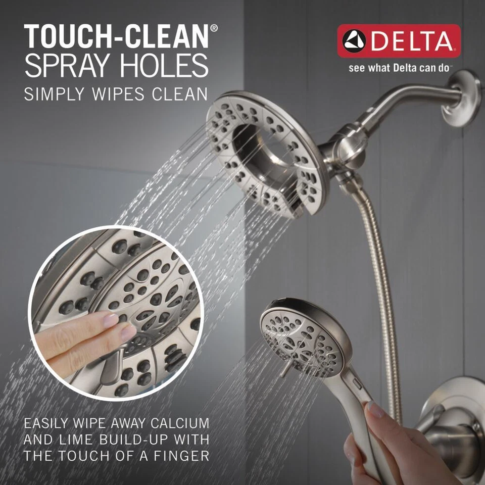 Delta Arvo Shower Rough & Trim Spotshield Brushed Nickel-Certified Refurbished - Image 2 of 2