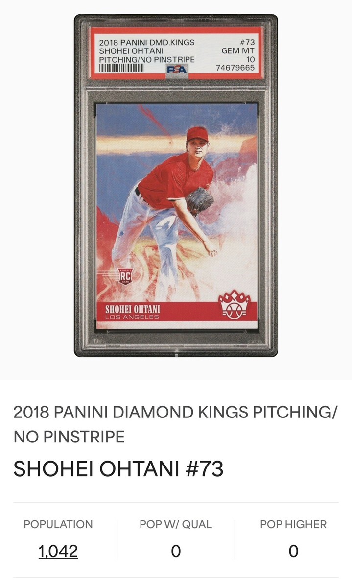 2018 Panini Diamond Kings Shohei Ohtani RC Pitching No