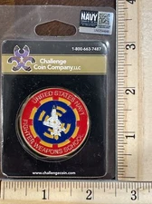 Coin - USN Navy Fighter Weapons School NAS Fallon, NV - NIB - Color - Authentic 