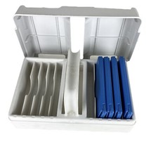 Texas Instruments Math Explorer Solar Calculators Set of 4 Carrying Case Tested