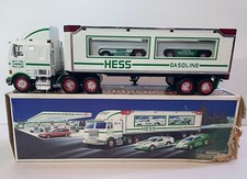 1997 hess toy truck and racers