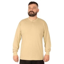 Rothco Desert Sand Long Sleeve Henley T-Shirt 21035 - XL