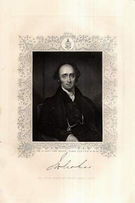 c1850 John Wilson Croker Grossbritannien Dichter Politiker Stahlstich-Porträt