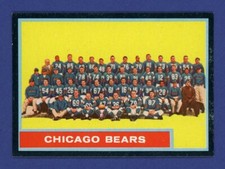 1962 Topps Chicago Bears Team #25 NM MT