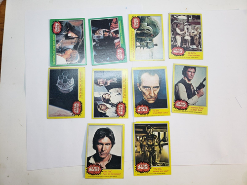 TOPPS ANH SERIES 2, 3 Red Yellow 45 Card + 5 Stickers vintage star wars Low Grd - Picture 11 of 16