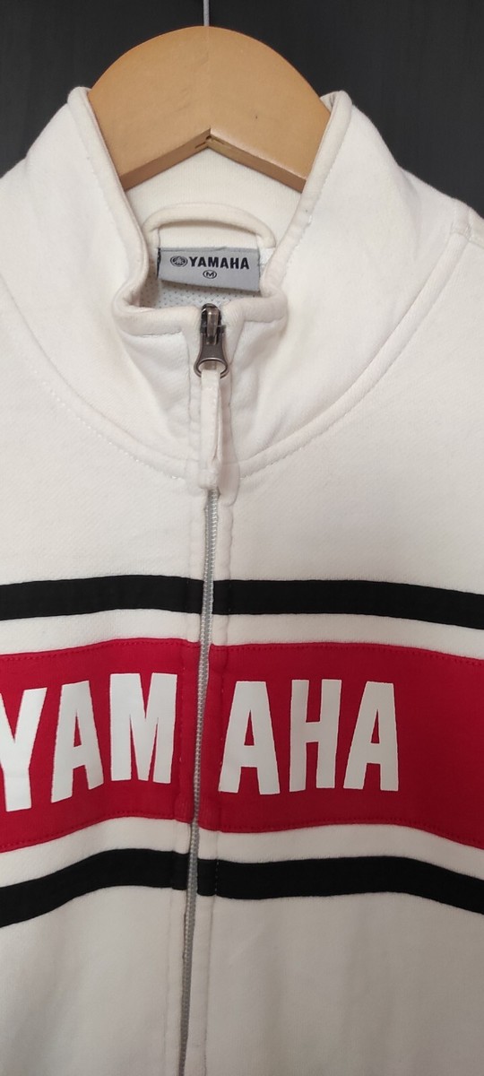 YAMAHA Vintage Retro Riding Racing Motorcycle Women's White