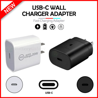LOT 20W/30W USB TYPE C PD Fast Charger Adapter for Samsung Galaxy S20/S20+/Ultra