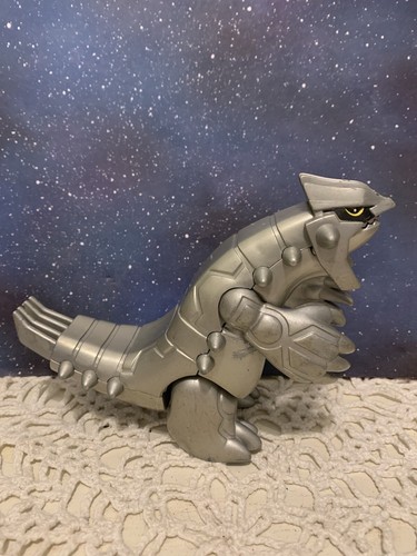 Rare 5” Vintage Pokémon Action Figure silver Groudon 2003 Nintendo Hasbro toy - Foto 3 di 10