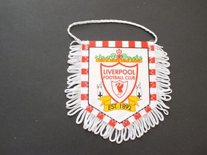 ANCIEN PETIT FANION / WIMPEL PENNANT )) LIVERPOOL FC *** ENGLAND EUR 4