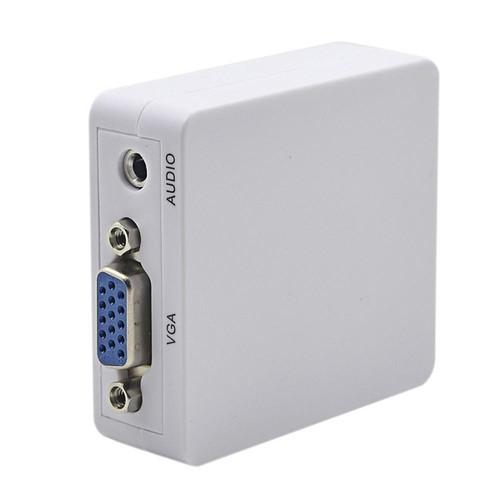 VGA to HDMI Mini Full HD Video 1080P Audio Converter Adapter for PC Laptop DVD - Picture 3 of 7