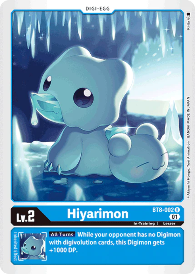 Hiyarimon BT8-002 U Uncommon Blue Digimion TCG Card Playset | eBay