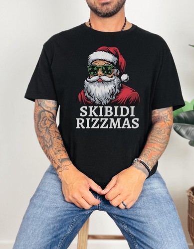 Skibidi Rizzmas Christmas Rizz Santa Claus Charisma Kid Holiday Funny ...
