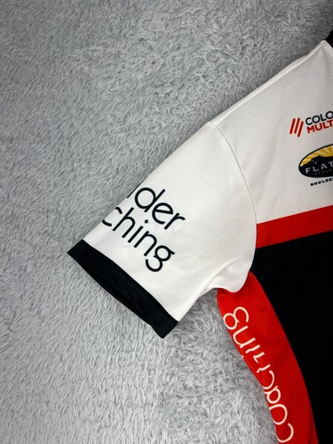 Champsys Cycling Jersey Womens Medium White Black Red 1/2 Zip Boulder Coaching - Picture 3 of 15