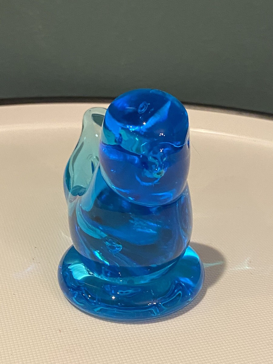 Vintage Glass Bluebird Blue Bird of Happiness Figurine Unsigned | eBay
