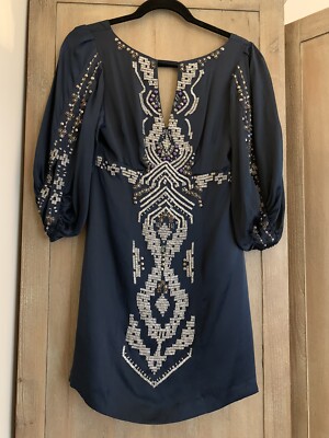 Nanette Lepore Blue Sequin Dress Aso Serena Van Der Woodsen Gossip Girl |  eBay