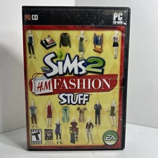 The Sims 2 H&M Fashion Stuff PC CD-ROM Game 2007 Expansion Pack w/ Manual!!