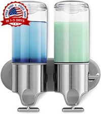 Dispensador de champú y acondicionador de pared de 2 cámaras para baño NUEVO US