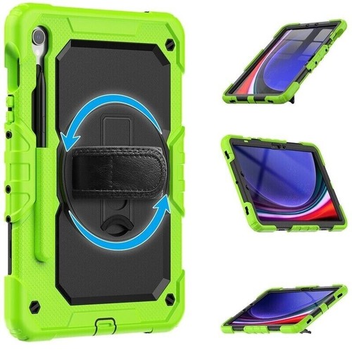 For Samsung Galaxy Tab S7 FE S8 S9+ Ultra Shockproof Heavy Duty Case Cover Strap - Picture 6 of 142