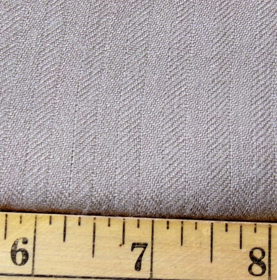 3 yd Liberty of London Fabric Dress WOOL Twill DAMAGED Worsted Taupe Tan Brown - Image 4 of 4