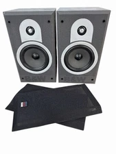 Bowers and Wilkins B&W Pair Speakers 500 Series DM550 Black Wood