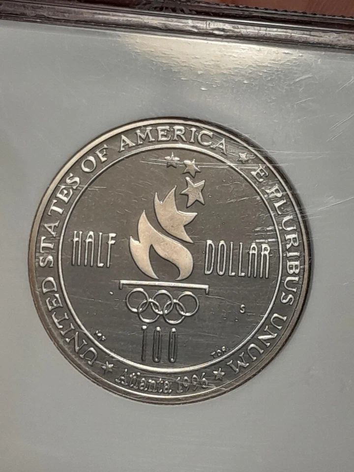 1996-S Olympics - Soccer- Half Dollar 50¢ NGC PF 69 Ultra Cameo - Image 4 of 4