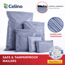 Grey Mailing Bags Postage Mixed Sizes Strong Poly Self Seal Plastic Postal UK
