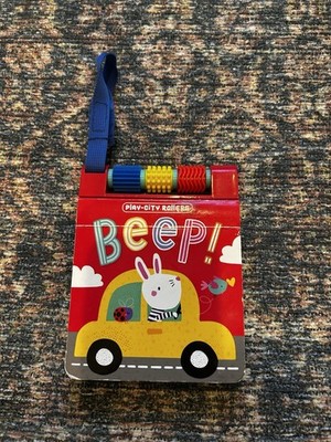 Baby Book Play City Rollers Beep! With Sensory Spinners