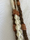 Vintage 1980’s Macrame Plant Hanger - Handmade - Off White & Brown  — photo 4